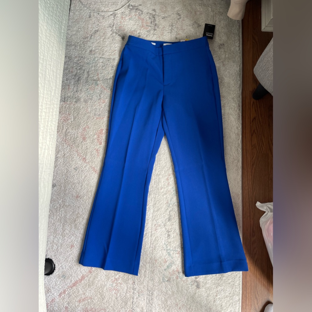 Nine West Kick Flare pant in cobalt blue